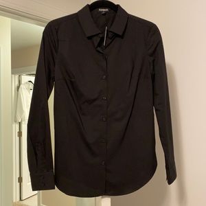 NEW Black Button Down Top